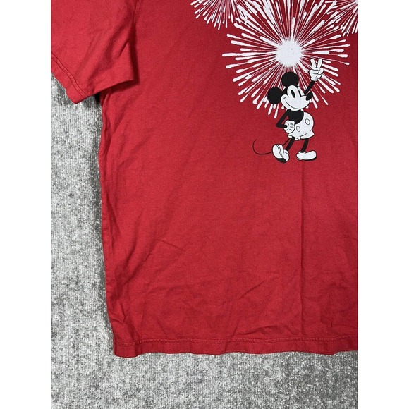 Disney x AE American Eagle Mickey Mouse Be Love Fun True You T-shirt Mens XL Red - Picture 8 of 14
